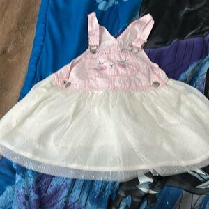 Osh Kosh Bunny Overall Dress 2T